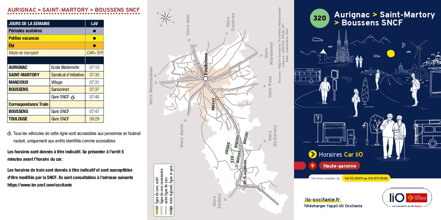 Horaires au 1er septembre 2025